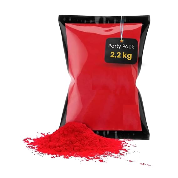 Rangoli and Holi Party Pack - Assorted Colors with Glitter for Sparkling Festival Decor (200g Each)