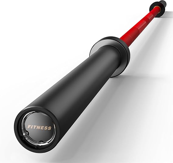 PAPABABE 7ft Barbell 45lb Olympic Barbell 1000/1500lbs Capacity Home Gym | 7ft 45lb 2" Olympic Barbell, 1000/1500lbs Capacity, Hybrid Needle Bearings & Bushings for Squat Curl Deadlift