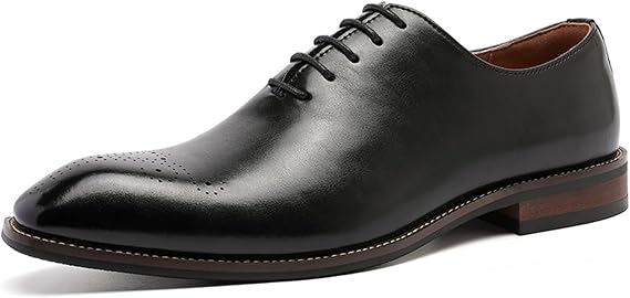 Men's Classic Leather Formal Business Lace Up Retro Casual Dress Shoes for Men Comfortable Office Male Dress Lether Shoes