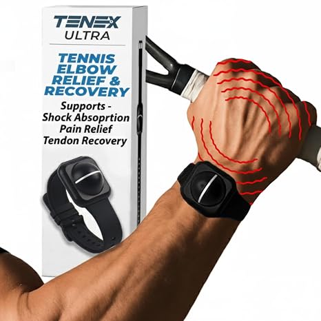 TENEX Ultra Tennis Elbow Shock Absorber, Wrist-Worn Non-Compression Brace