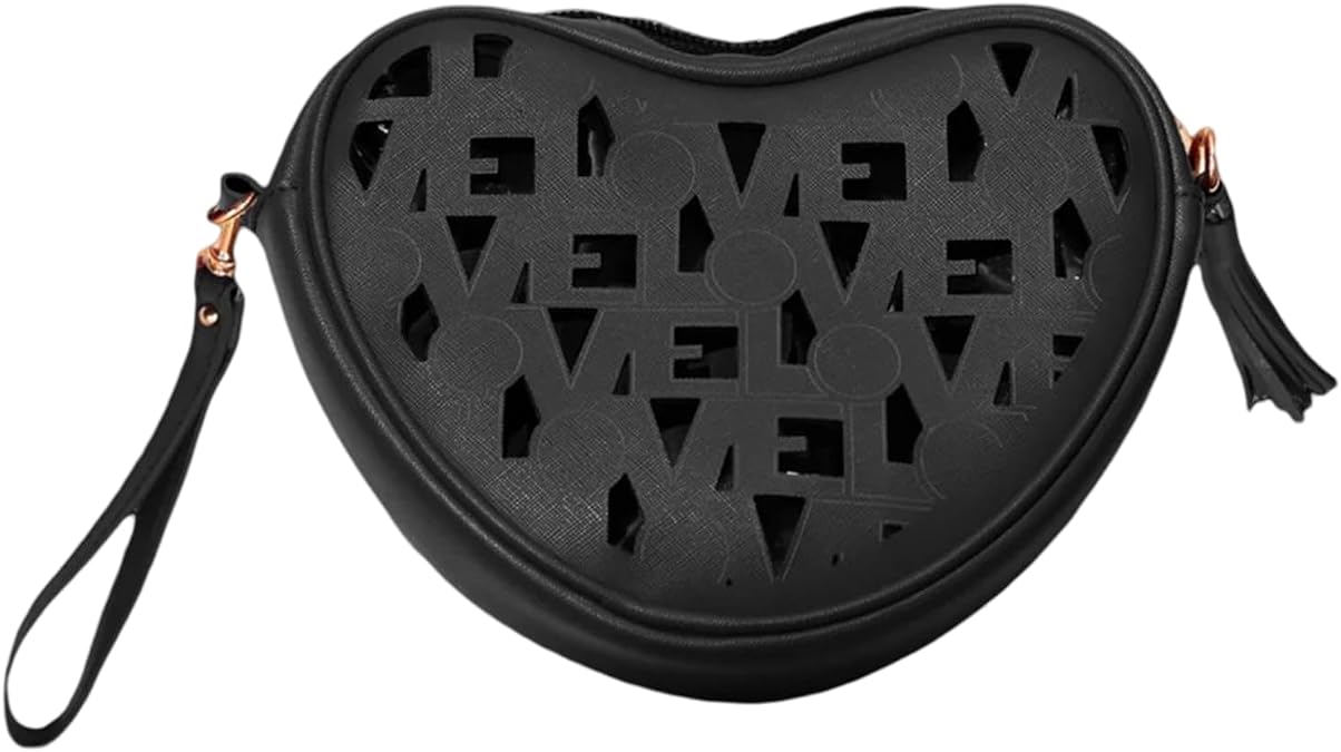 Love, Zero Negative - Love Crossbody Bag | Mini Crossbody Bags for Women | Heart Shaped Bag | Vegan Leather