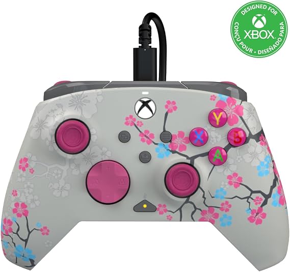 PDP Xbox REMATCH GLOW Wired controller BLOSSOM