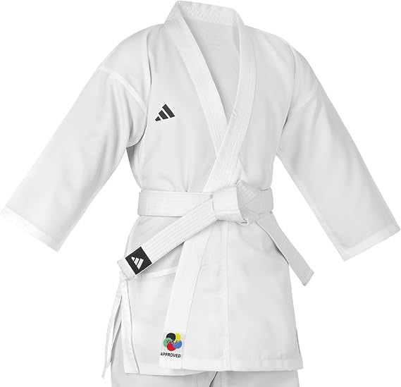 adidas WKF Karate Gi - White - Karate Suit, Student Training Uniform