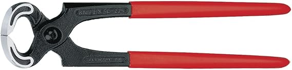 Knipex 50 01 225 Carpenters Pincers 8,86" with plastic coated handles