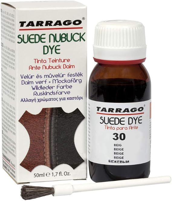 Tarrago Suede Nubuck Dye | Recolor, Brighten and Restore Suede and Nubuck | 1.7 Fl. Oz. | 30 - Beige