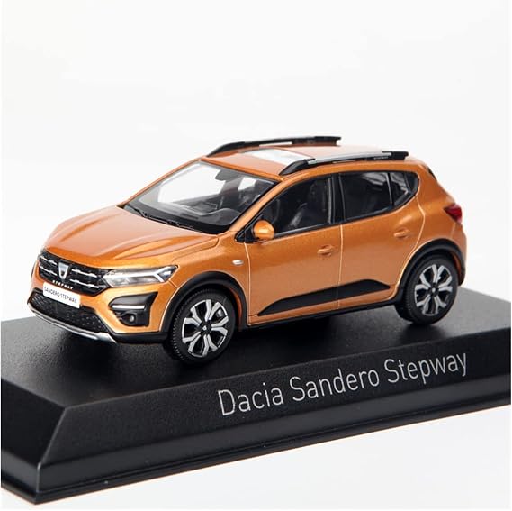 Scale Finished Model Car 1:43 For Dacia Sandero Stepway SUV Replica Car Alloy Car Model Diecast Vehicles Static Collection Souvenir Miniature Replica Car