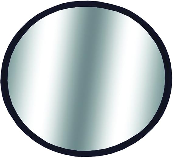 "CIPA 49102 2"" HotSpots Round Stick-On Convex Mirror", black