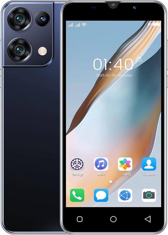 Android Unlocked Smartphone, 5 Inch Dual Sim Mini Phone, 512M+4G, Android 10.1, 1500mAh Battery, Smart Cellphone