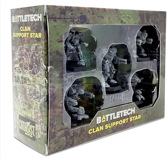 Catalyst Game Labs BattleTech Mini Force Pack: Clan Support Star Grey