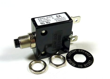 8 Amp 32vdc, 250vac Circuit Breaker