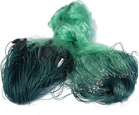 Gill Net 3 Layers Fishing Net Monofilament Fishing Gill Network with Float Outdoor Sport Fish Gillnet Fishing Gear for Fishing (Color : 3x100m (mesh 7cm))