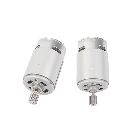 2 Pcs 550 12V 40000RPM Electric Motor High Speed RS550 12 Volt Motor Gearbox Accessories for Power Wheels Children Ride On Car Replacement Parts