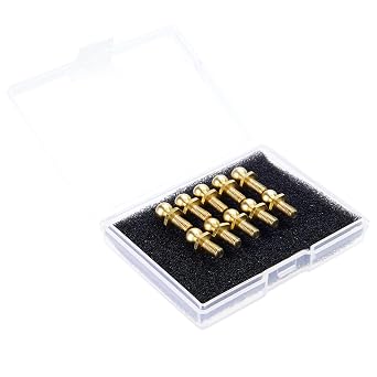 10pcs Brass M3 Ball Head Screw Tie Rod Bolts Shock Absorbers Ball Mounts for 1/10 Tamiya TT01 TT02 Sakura D5 Wait, Upgrade Replace