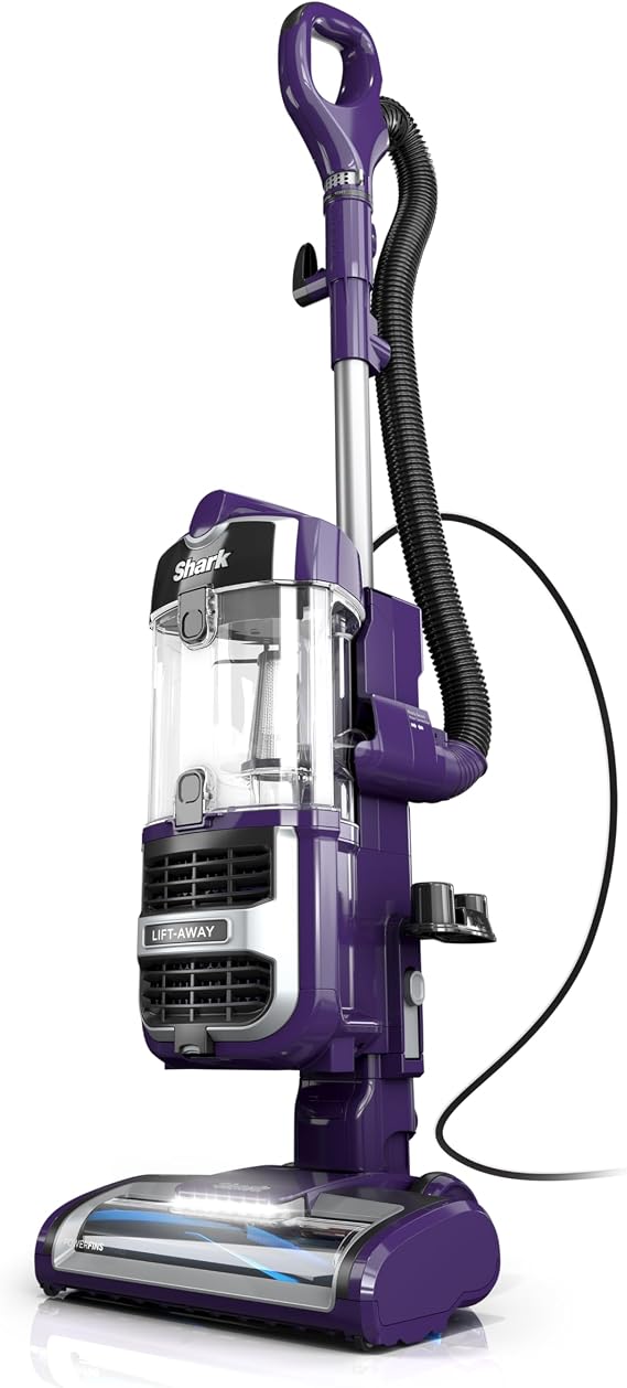 Shark Lift-Away Upright Vacuum, PowerFins, No Hair Wrap, Eggplant, ZD201