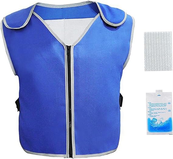 Lightweight Ice Vest with 20 Ice Packs Cooling Vest with High-Density Waterproof Lining for All-Day Cooling Comfort Outdoor Work