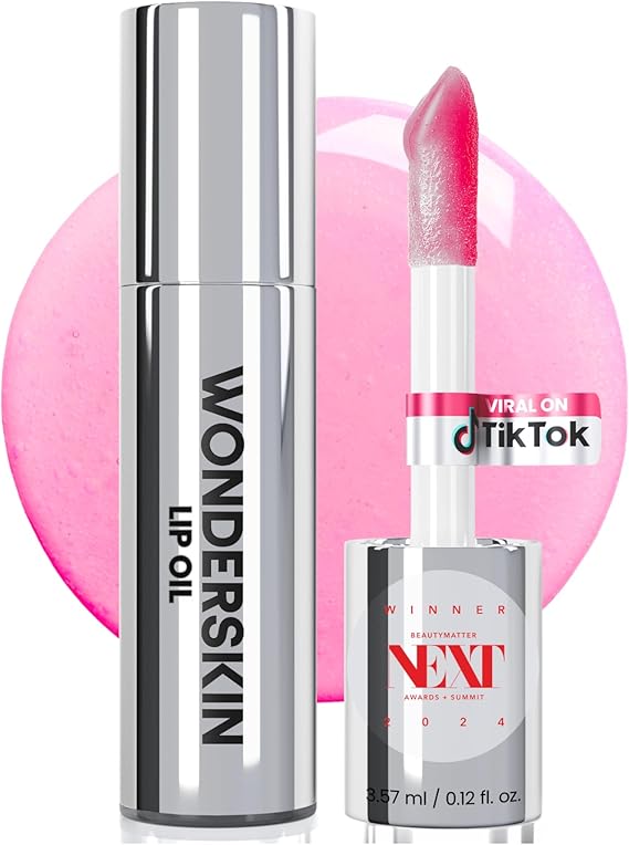 Wonderskin Lip Oil Rehab Serum - Tinted Lip Oil, Hydrating Lip Serum