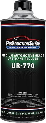 UR770 Medium Urethane Reducer Quart for Automotive Paint and Industrial Paint Use - High Performance Automotive Grade