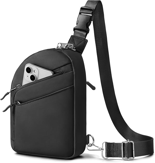 TOPEAST Anti Theft Crossbody Bags for Women Men, Small Sling Crossbody Bag Travel Purse Shoulder Wallet with RFID Blocking