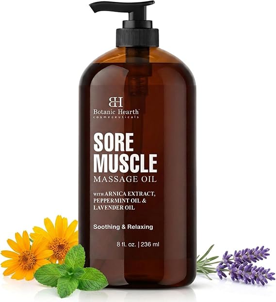 Botanic Hearth Soremuscle Massage Oil - 8 Fl Oz
