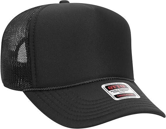 OTTO Cap 5 Panel Mid Profile Mesh Back Trucker Hat | Bulk Packs