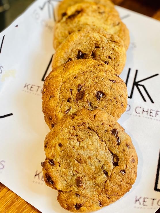 Keto Chefs Low Carb Peanut Butter & 90% Dark Chocolate Chip Cookie x 6-3 Packs 330g each