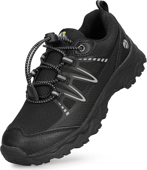 Kids Boys Girls Running Shoes Waterproof Non-Slip Breathable Low-Top Outdoor Hiking Walking Sneakers (Little/Big Kids)
