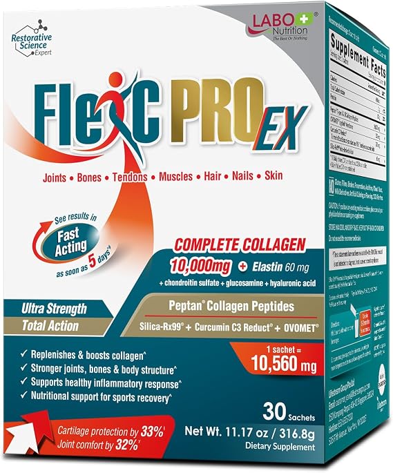 LABO Nutrition FlexC PRO EX Collagen Silica - Joint Bone Muscle Support