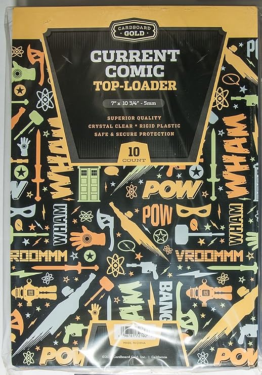 10 CBG Current Comic Book Top Loaders - Ultra Archival Quality for Protecting Your Comic Books