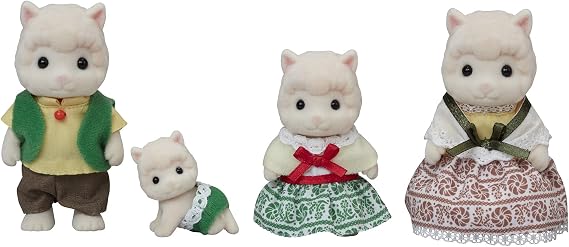 EPOCH Sylvanian Families FS-31 Alpaca Family Dolls, Safety Toy Mark Certified, Toy for Ages 3 Years and Up, Dollhouse