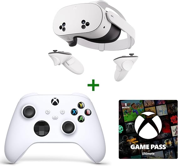 Meta Quest 3S 128 GB + Xbox Robot White Controller + 1 Month Game Pass Ultimate