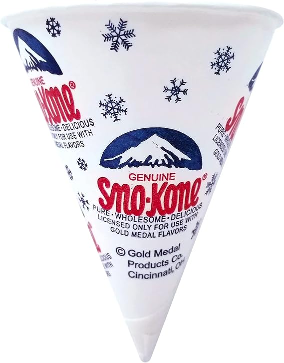 Popcorn Supply Company Sno-Kone Cups 6 oz. (1,000/CS)