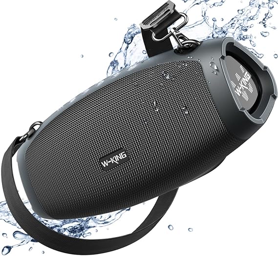 W-KING Bluetooth Speaker, 120W Peak IPX6 Outdoor Loud Portable Speakers | Bluetooth Wireless Boombox, Waterproof Party Large Speaker, 70W Triple Passive Radiators-Deep Bass/Subwoofer*2, 42H, TF, EQ