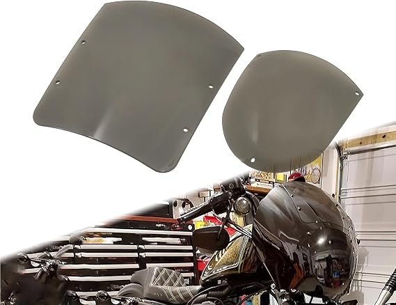 Motorcycle Windshield Quarter Fairing Kit Fit for Harley Sportster XL 883 1200 1988-2023 FXR 1886-1994 Dyna 1995-2005 Smoke