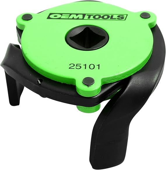 OEMTOOLS 3 Jaw Magnetic Oil Filter Wrench Fits 2.4"-3.6" Filters 3/8" Drive