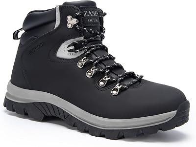 Mens Winter Snow Boots Waterproof Cold-Weather Hiking Boot Warm Fur Lined Non Slip Outdoor Work Trekking Shoes for Mens