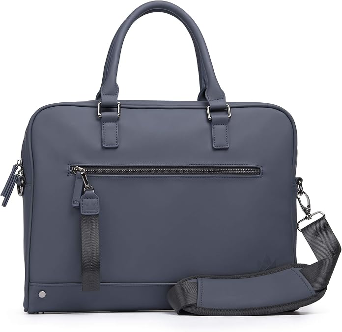 The Friendly Swede 13 inch Slim Laptop Bag for Women and Men - Minimalist Messenger Bag, Vegan