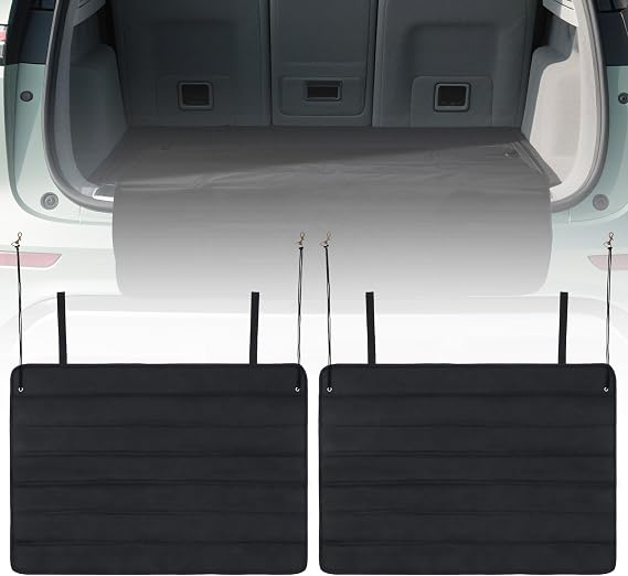 2 Pack Large Bumper Guard for Cars,38 x25 inches | Foldable Universal Protector for Cars, SUVs, Trucks, Prevents Scratches While Unloading and Loading, Black