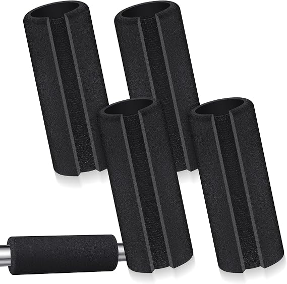 Frienda 4 Pcs Handle Grips 4.25 Inch NBR Rubber Foam Grip Wrap Soft Buffer Tube Cover Pad Handle Covers for Fitness Home Garden Bicycle Exercise Equipment Handlebar Replacement