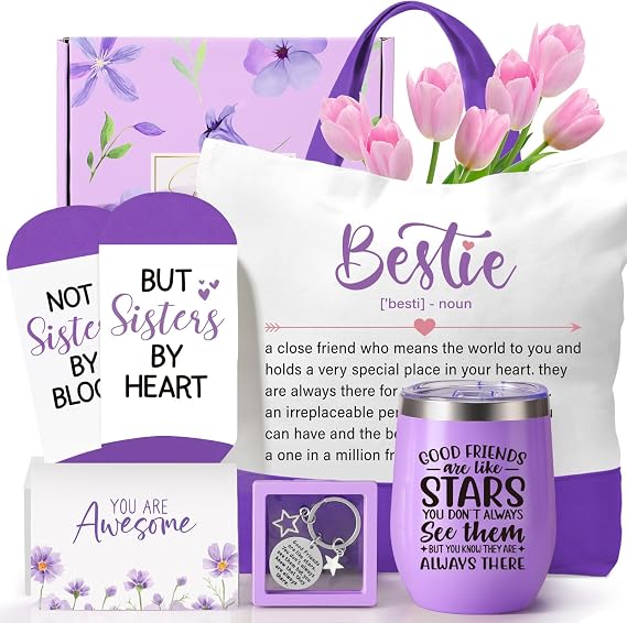 Best Friend Birthday Gifts for Women, Gift for Friend Woman, Bestie Gifts for Women, Birthday Galentines Valentines Christmas Friendship Bestfriend Gift Ideas for Bestie Soul Sister Close Female BFF
