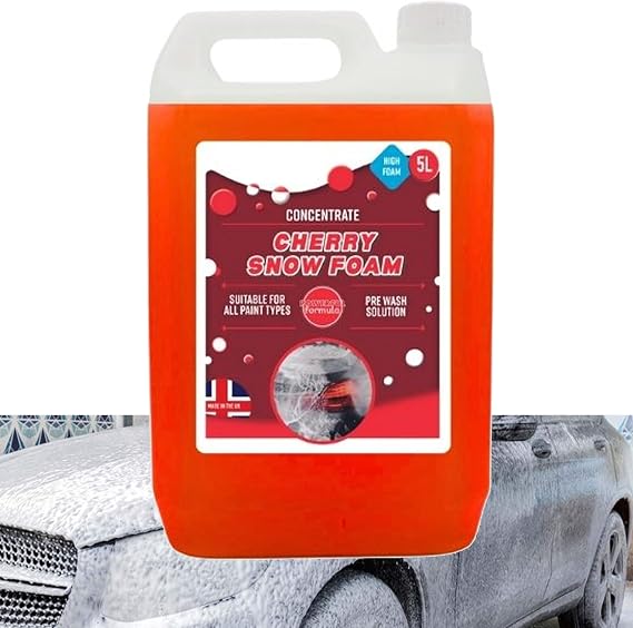 5L Cherry Snow Foam Super Thick Vehicle Cleaning Foam | Extremely Powerful & Easy To Use