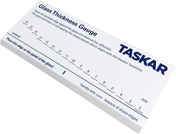 Taskar Glass Thickness Gauge Measuring Tool 2mm to 25mm Uses Reflection