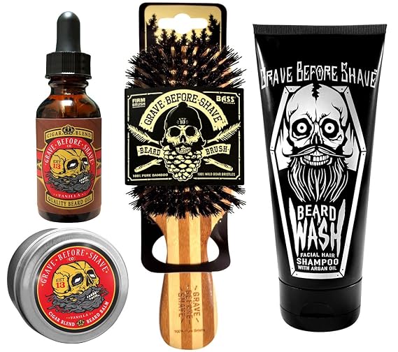 Grave Before ShaveTM Beard Care Pack (Cigar Vanilla Blend)