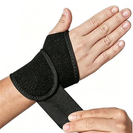 Wrist Wraps, YUNYILAN for Carpal Tunnel, Wrist Brace Compression Strap, Hand Support, Adjustable Wrist Support, Arthritis and Tendonitis, Joint Pain Relief Black