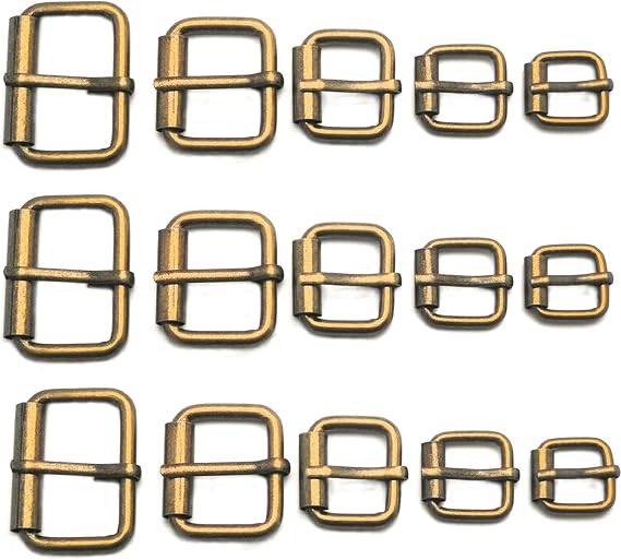 Assorted Multi-Purpose Metal Roller Buckles Belts Hardware Pin Buckle for Bags Leather Belt