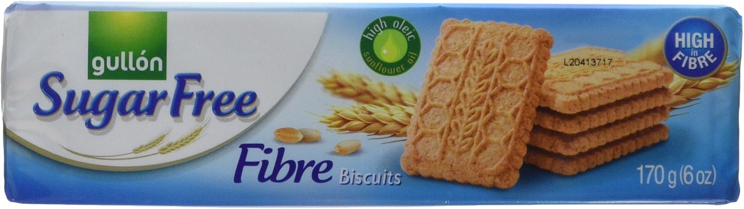 Gullon SUGAR FREE Fibre Biscuits, 170 g Pack of 1