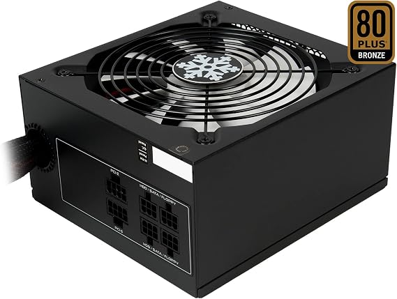 ROSEWILL Computer Modular Power Supply/PSU, Glacier Series 850 Watt 80 Plus Bronze Certified PSU with Silent 135mm Fan with Auto Fan Speed Control,