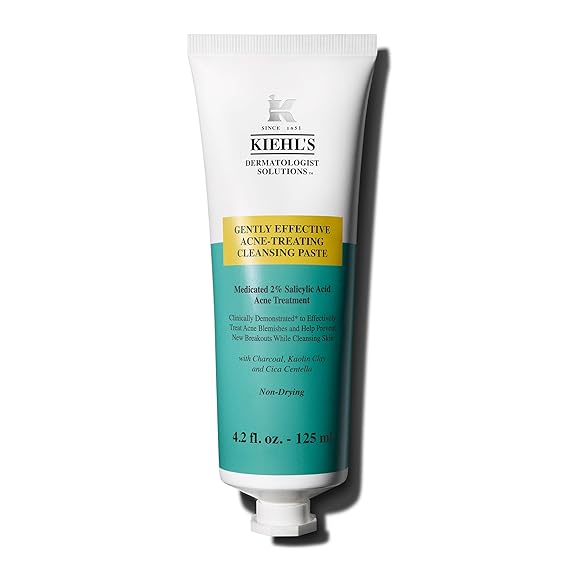 Kiehl's - Acne-Treating Cleansing Paste - Clears Breakouts - 4.2 fl oz