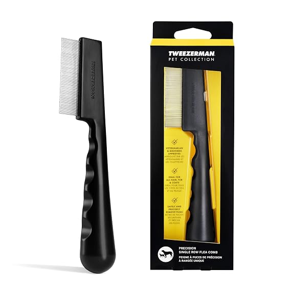Tweezerman Pet Flea Removal Comb for Cats & Dogs