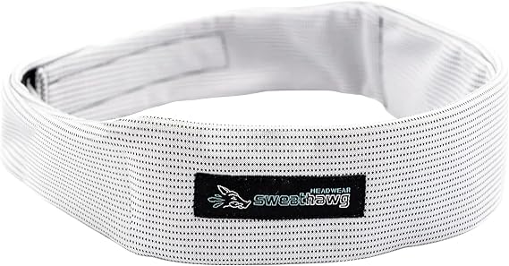 SweatHawg Double Absorbency Headband| Adjustable Sports Headband for Men & Women| Lightweight Quick Drying and Cooling Effect