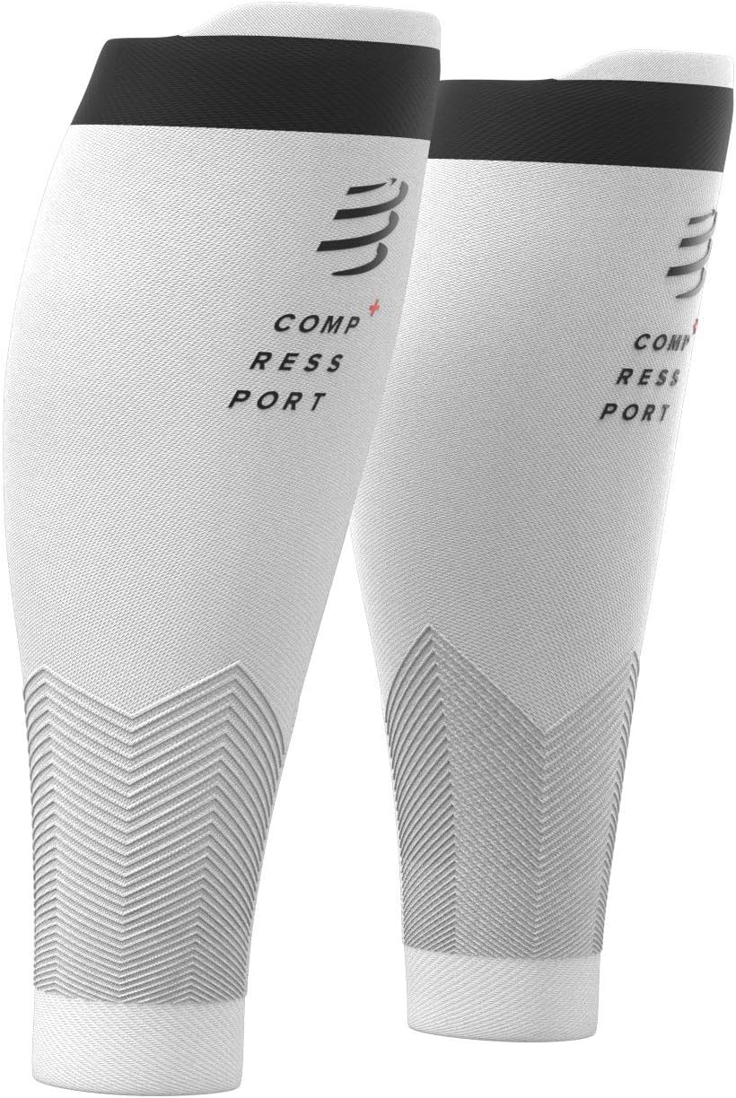 Compressport Calf Compression Sleeve – R2V2 – Muscle Protection, Performance and Recovery for Sports – Ultralight and Anti-Fatigue – Running, Cycling, Trail and Triathlon
